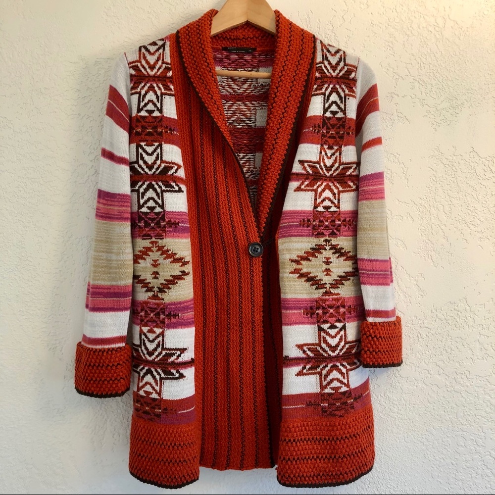 Bcbg Maxazria Boho Shawl Collar Open Front Cardig… - image 3